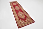 Unique Loom Reza Collection Traditional Persian Style Area Rug, 2 ft 7 in x 10 ft, Burgundy/Ivory
