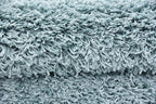 Unique Loom Solid Shag Collection Area Rug (4' 1" x 6' 1" Rectangle, Light Slate Blue)