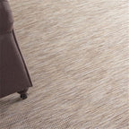Pemberly Row 6' x 9' Beige Fabric Modern Indoor/Outdoor Area Rug