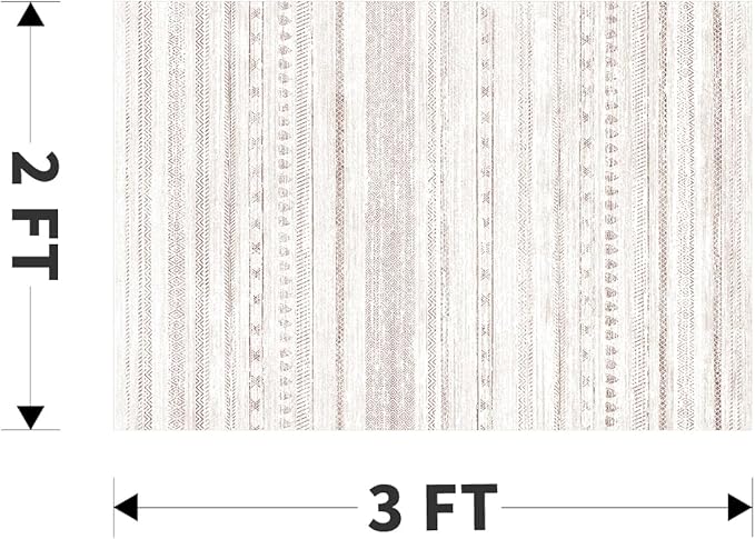 Small Area Rug-2x3 Entryway Rug Non Slip Washable Low Pile Indoor Door Mat Neutral Distressed Boho Moroccan Entrance Rugs Carpet for Bedroom Kitchen Powder Room Front Porch Bathroom, Pink