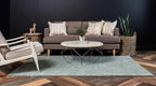 Unique Loom Solo Collection Area Rug - Calabasas (10' x 13' Rectangle, Light Blue)