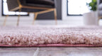 Unique Loom Solo Collection Area Rug - Calabasas (7' 10" x 10' Rectangle, Pink)