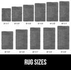 GORILLA GRIP Bath Rug Mat 36x24, Thick Soft Absorbent Chenille, Quick Dry Microfiber Mats, Rubber Backing Washable Shower Floor Rugs, Bathmat Runner, US Designed Bathroom Home Decor Accessories Grey