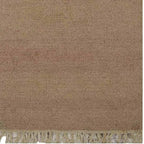 Rugsotic Carpets Hand Woven Flat Weave Kilim Wool ECO-Friendly Area Rugs - 3'x13', Runner Shape, Cream Color, Solid Plain Design, Low Pile Handmade Area Rugs for Living Room, Bed Room (D00111)