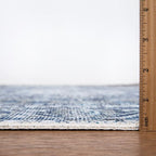 Bloom Rugs Washable Non-Slip 10x14 Rug - Blue/Gray Traditional Oriental Area Rug for Living Room, Bedroom, Dining Room, and Kitchen - Exact Size: 10' x 14'