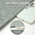 EARTHALL Extra Long Runner Rug 3x16 Ft Washable Runners for Hallways Cotton Non Slip Entryway Runner Braided Kitchen Runner Indoor Outdoor Carpet Runners for Hotels, Hall, Stair, Green/Grey