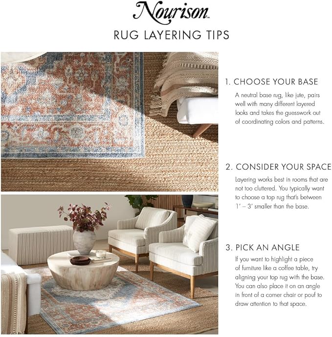 Nourison Home Nourison Essentials Ivory Beige 2'2" x 16' Area Rug - Easy Clean, Non Shedding, Bed Room, Living Room, Dining Room, Kitchen (16' Runner)