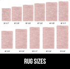 GORILLA GRIP Bath Rug Mat, Thick Soft Absorbent Chenille, Quick Dry Microfiber Mats, Rubber Backing Washable Shower Floor Rugs, US Designed Bathroom Bathmat Home Decor Accessories, 24x17 Dusty Rose