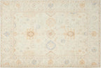 Revival Rugs Nimbus 6'x9' Zero-Shedding Area Rug for Living Room Bedroom - Oeko-TEX Certified, Low Pile, Spot Clean, Cornflower, Yellow Beige