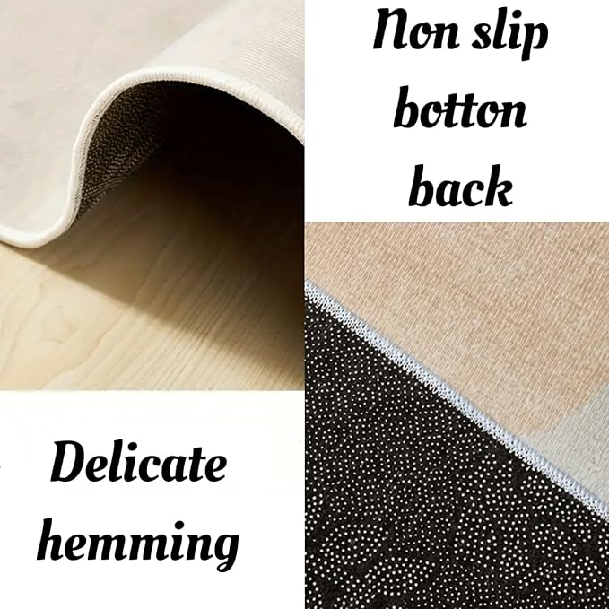 Vintage Baroque Art Long Hallway Rugs Runners, 2.6x7ft, Luxury European Geometric Living Room Rug, Gold Greek Meandering Soft Washable Mats, Shed Resistant Pet Friendly Carpet for Indoor