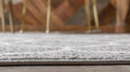 Rugs.com Lattice Frieze Collection Rug – 3' Square Light Gray Medium Rug Perfect for Living Rooms, Kitchens, Entryways
