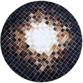 Round Ethnic Rug for Living Room | Handcrafted Designer Floor Carpet with Central Mandala Pattern | Traditional Decorative Area Mat for Home Décor(Brown_10x10)