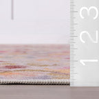 Dash & Albert INES Multi Machine Washable Rug, 7.5 X 9.5 Feet, Multicolored/Yellow Floral Pattern