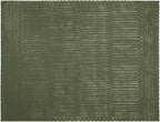 Revival Rugs Soloba 7'10"x10' Washable Area Rug for Living Room Bedroom - 100% Recycled Oeko-TEX Certified, Medium Pile, Green