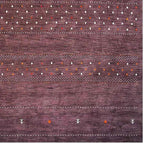 Rugsotic Carpets Hand Knotted Gabbeh Wool 10'x13' Area Rug Solid Blue L00111