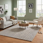 Modern Herringbone Chevron Collection Handcrafted Wool Area Rug - Durable, Zigzag Pattern, for High Traffic, Contemporary Design for Living Room, Bedroom, Dining Room Decor (Dark Olive, 2.6' x 10')