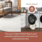 nuLOOM Nia White/Ivory, 2'6" x 8', Cozy Shag, Fluffy and Soft, High Traffic, Stain Resistant, Easy Clean, Durable Machine Washable Runner for Bedroom, Living Room, Dining, Den, Foyer, Entryway