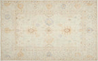 Revival Rugs Nimbus 5'x8' Zero-Shedding Area Rug for Living Room Bedroom - Oeko-TEX Certified, Low Pile, Spot Clean, Cornflower, Yellow Beige