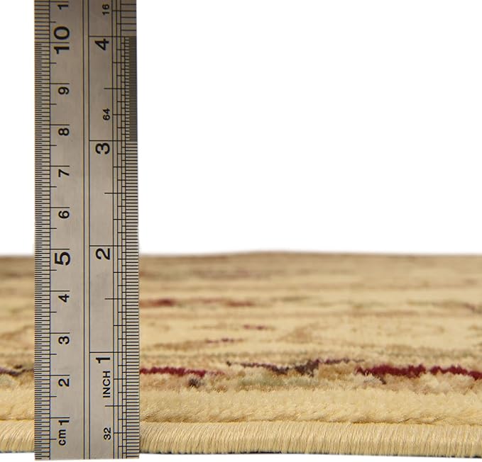 Unique Loom Versailles Collection Traditional Classic Floral Motif Area Rug (6' 0 x 6' 0 Square, Ivory/ Tan)