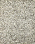 Hand Tufted Wool ECO-Friendly Area Rugs - 5'x8', Rectangle Shape, Dark Brown & Beige, Solid Plain Design, High Pile Handmade Area Rugs for Living Room, Bed Room (KWC111)