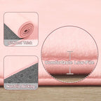 Amearea Large Modern Area Rugs for Bedroom Living Room, 5x8 Feet Pink Thickened Memory Foam Rug, Fluffy Indoor Washable Rugs Non Slip Minimalist Carpet for Boys Girls Dorm Nursery Room Decor