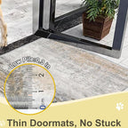 COMSLE Door Mat Soft Absorbent Indoor Front Entryway Rug Machine Washable Entrance Mats for Muddy Paws for Muddy Paws Non Slip Throw Rugs 20" x 32" Doormat for Inside Foyer Bedroom - Yellow
