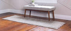 Unique Loom Davos Shag Collection Area Rug - Solid (2' 7" x 13' 1" Runner, Linen)