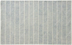 Capitola Hand-Tufted Wool Rug 8x12 Blue Coastal, Rustic Area Carpet for Bedroom Living Room, Textured Natural PB Style, Soft Wool Accent Mat
