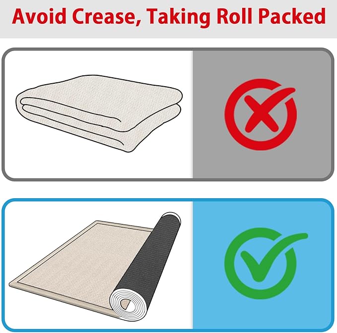 GOYLSER Carpet Runners for Hallway 6ft Washable, Braid Jute Kitchen Floor Runner Sink Mat Absorbent, Small Farmhouse Kitchen Carpet, Beige