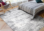 Keen Home Design Area Rugs - Non-Shedding, Thick Pile Abstract Rugs for Kitchen, Living Room, Bedroom, Dining Room, Entryway (Abstract Cream/Grey, 5'3'' x 7'7'')