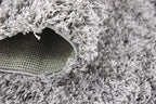 Unique Loom Solid Shag Collection Area Rug (4' 1" x 6' 1" Rectangle, Cloud Gray)