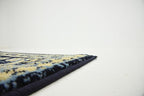 Unique Loom Taftan Collection Border Geometric Tribal Inspired Design Area Rug (3' 0 x 16' 5 Runner, Navy Blue/ Gold)