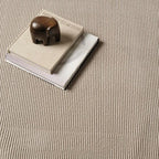 Revival Rugs Stripe 7'10"x10' Washable Area Rug for Living Room Bedroom - 100% Recycled Oeko-TEX Certified, Medium Pile, Taupe