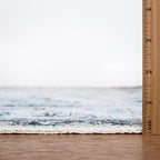 Bloom Rugs Washable Non-Slip 8' x 10' Rug - Beige/Blue Traditional Area Rug for Living Room, Bedroom, Dining Room, and Kitchen - Exact Size: 8' x 10'