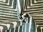 GLN Rugs Contemporary Collection - Machine Washable Area Rug, Contemporary Washable, Non Slip, Low Pile Chenille Rug, Living Room, Bedroom, Kitchen Rug (5'3" Round Beige Green)