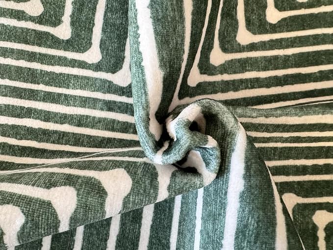 GLN Rugs Contemporary Collection - Machine Washable Area Rug, Contemporary Washable, Non Slip, Low Pile Chenille Rug, Living Room, Bedroom, Kitchen Rug (3' x 5' Beige Green)