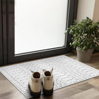 Lahome Moroccan Entryway Washable Rugs 2x3 Non-Slip Thin Kitchen Rug Throw Small Area Rugs for Bedroom Accent Print Distressed Bathroom Mat White Floor Indoor Doormat Carpet for Laundry Living Room