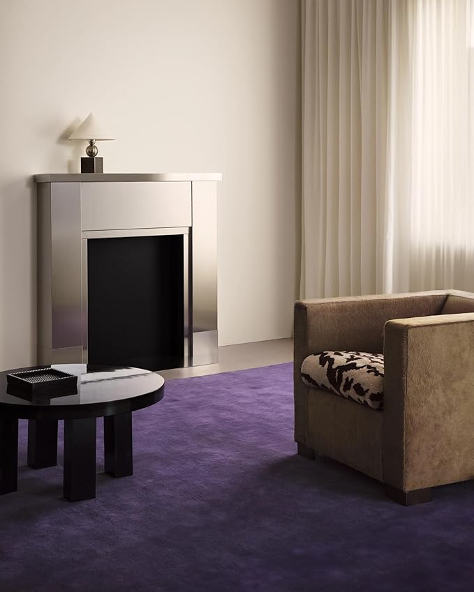 Hand-Tufted Wool Rectangle Area Rug – Soft Premium Wool Carpet for Living Room, Bedroom & Home Décor – 9X12 ft| Lilac – Durable, Non-Slip Backing, Handcrafted Rug