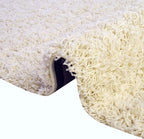 Unique Loom Solid Shag Collection Area Rug (4' 1" x 6' 1" Rectangle, Pure Ivory)