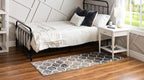 Rugs.com Lattice Frieze Collection Rug – 2' x 8' 8 Runner Blue Multi Medium Rug Perfect for Living Rooms, Large Dining Rooms, Open Floorplans