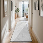 Soft Runner Rugs for Bedroom, White 2x8 Runners for Hallways Fluffy Rug Area Rug, Bedside Rug for Living Room Bedroom Kids Room Home Decor