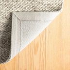 Dash & Albert Loggia Natural Handwoven Wool Rug, 5 X 8 Feet, Natural Solid Pattern - Premium Luxury Hotel Quality Soft Breathable Hypoallergenic Machine Washable Easy Care All Season Comfortable