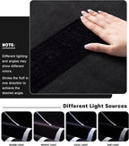 YIHOUSE Modern Washable Area Rug for Living Room Bedroom - Large Abstract Black and White Rug Non-Slip Ultra-Thin Home Decor (Dark Warping, 5'x7'ft)