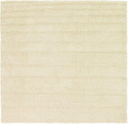 Unique Loom Solid Shag Collection Area Rug (7' 10" Square, Pure Ivory)