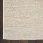 Nourison Home Nourison Essentials Ivory Beige 2'2" x 16' Area Rug - Easy Clean, Non Shedding, Bed Room, Living Room, Dining Room, Kitchen (16' Runner)