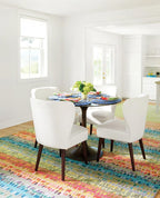 Dash and Albert Paint Chip Wool Area Rug - 3' x 5' Multicolor Graphic Hand Micro Hooked Accent Rug - Durable, High Traffic Areas Hallway, Living Room, Stairs