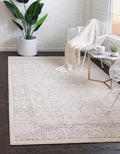 Unique Loom Isabella Collection Area Rug - Adjani (3' 3" x 5' 3" Rectangle, White/ Blue)