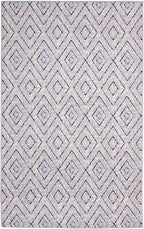 Furnish my Place Diamond Pattern Area Rug - 5 ft. x 8 ft., Light Grey, Moroccan, Transitional Rug with Geometric Style