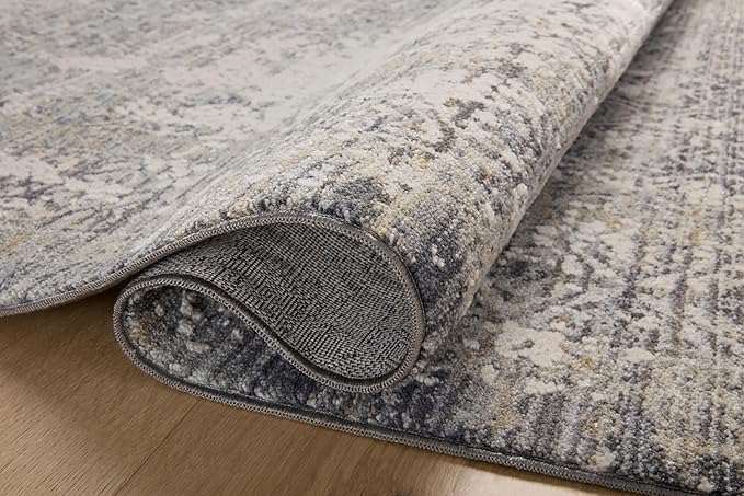 Loloi Amber Lewis Alie Collection ALE-04 Sky/Stone 11'-6'' x 15'-7'', .13'' Pile Height, Area Rug