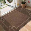 BEQHAUSE Door Mat 36" x 60", Non-Slip Door Mats Indoor Entryway Rugs Washable Low-Profile Absorbent and Stain Resist Floor Mats, Dog Door Mat for Front Back Door, Muddy Wet Shoes & Paws, Brown